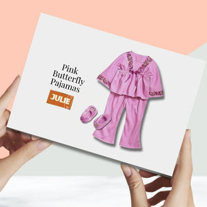 Julie- Pink Butterfly Pajama Outfit