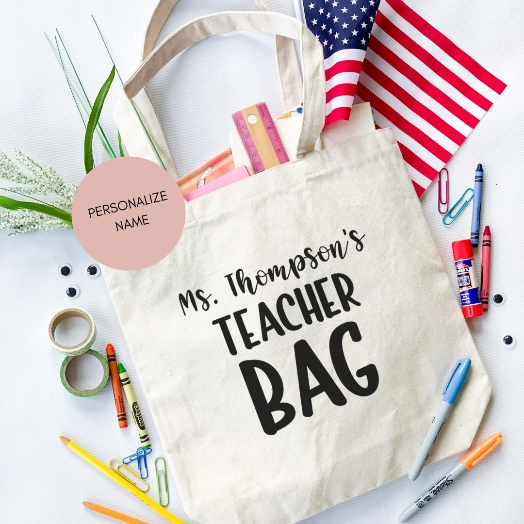 Teacher Women Shopping Bags, Personalized Bag Merci